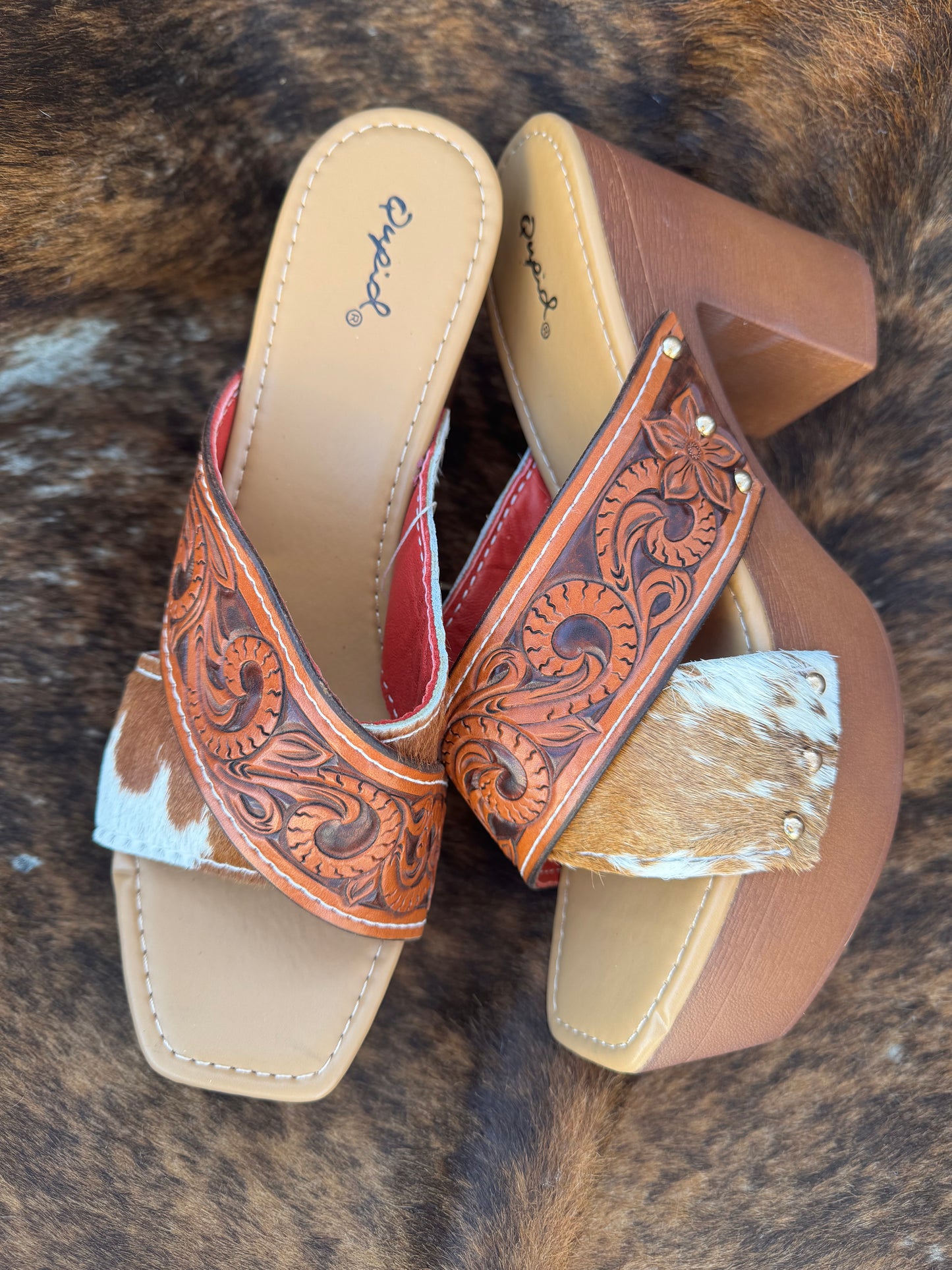 Tooled size 10 Heels