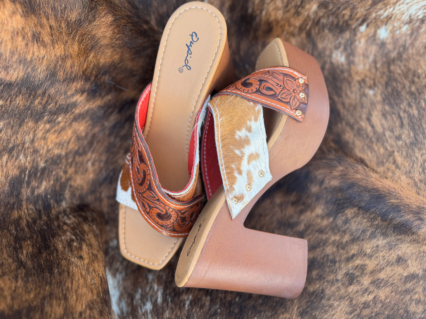 Tooled size 10 Heels