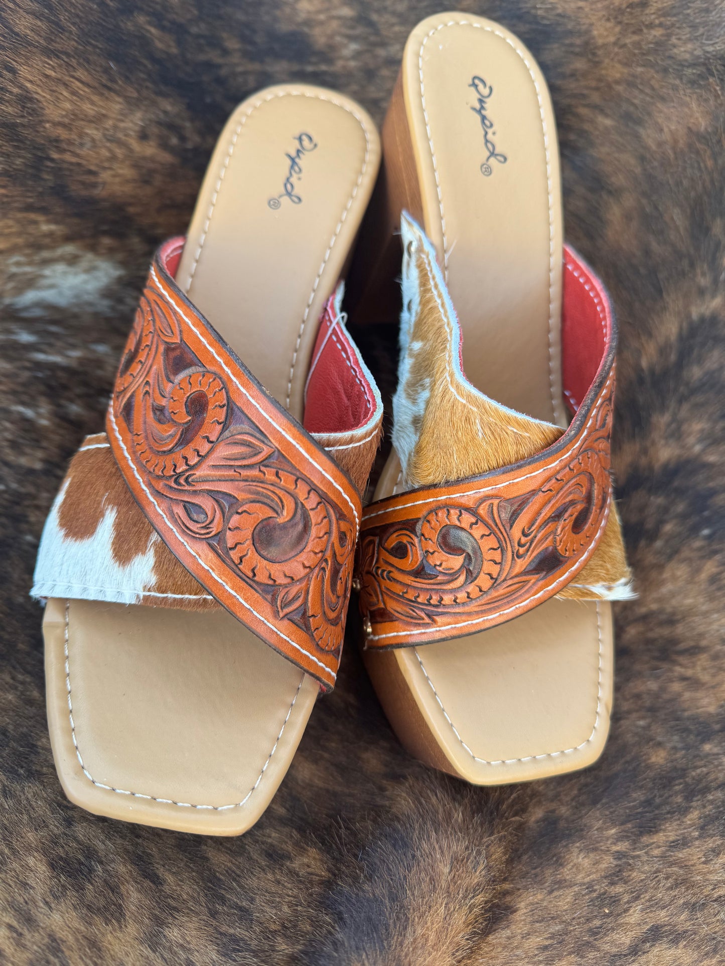 Tooled size 10 Heels